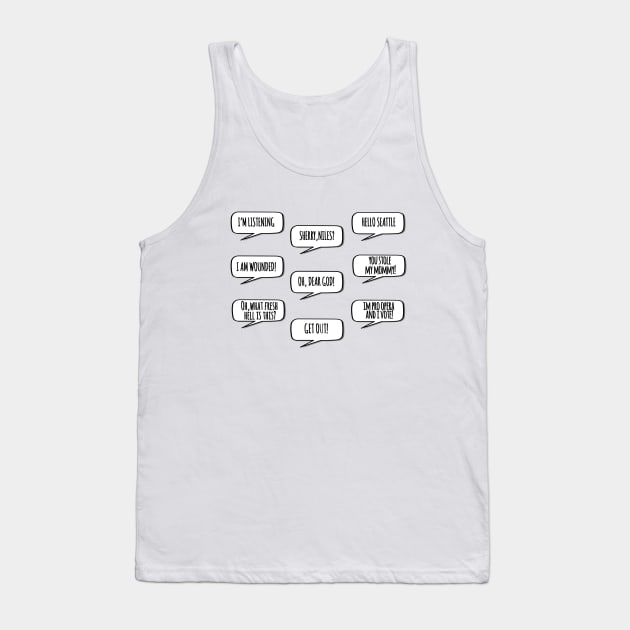 frasier crane quotes Tank Top by aluap1006